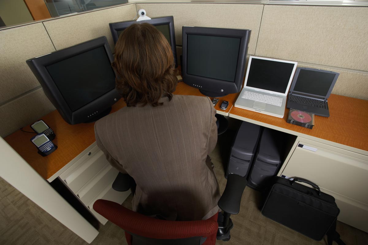 Office-Cubical-Computers-Work