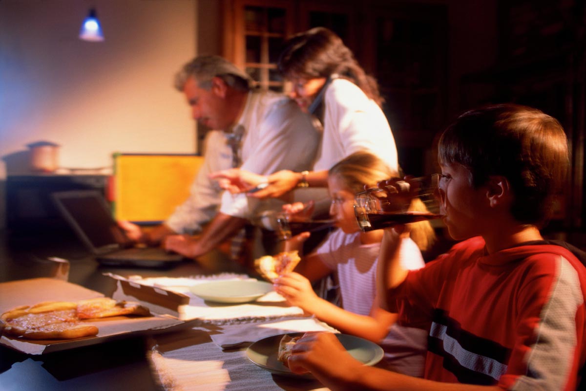 Soda-Drinking-Family