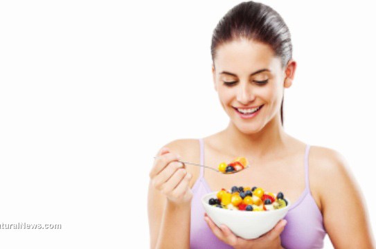 Young-Woman-Eating-Fruits-Healthy-Diet-Nutrition