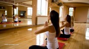 Yoga-Mats-Studio-Pose-Meditation-Woman-Group-Fitness